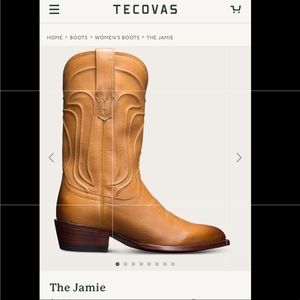 Tecovas Jamie Desert Calf Tan Leather Cowboy Boots